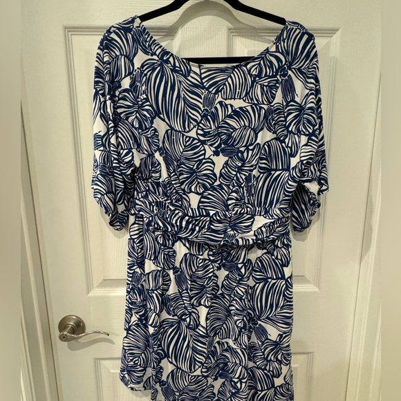 Lilly Pulitzer Boat Neck Parigi Romper Size L - Picture 4 of 8